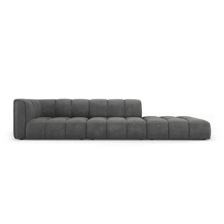 Moritz Modulares 4-Sitzer Sofa, Rechte Seite, aus Chenille in Dunkelgrau (Rebel 3), 293x96 cm von Cosmopolitan Design – Bild 1