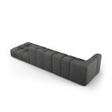 Moritz Modulares 4-Sitzer Sofa, Rechte Seite, aus Chenille in Dunkelgrau (Rebel 3), 293x96 cm von Cosmopolitan Design – Bild 3