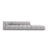Moritz Modulares 4-Sitzer Sofa, Rechte Seite, aus Chenille in Hellgrau (Rebel 5), 293x96 cm von Cosmopolitan Design – Bild 1