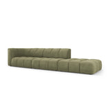 Moritz Modulares 4-Sitzer Sofa, Rechte Seite, aus Chenille in Hellgrün (Rebel 18), 293x96 cm von Cosmopolitan Design – Bild 2