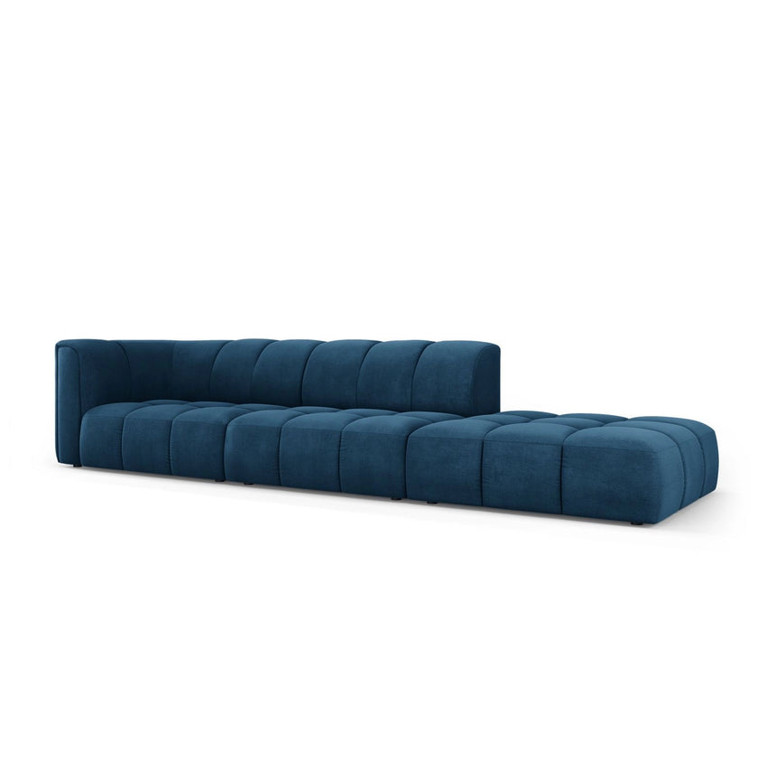 Moritz Modulares 4-Sitzer Sofa, Rechte Seite, aus Chenille in Königsblau (Rebel 12), 293x96 cm von Cosmopolitan Design – Bild 2