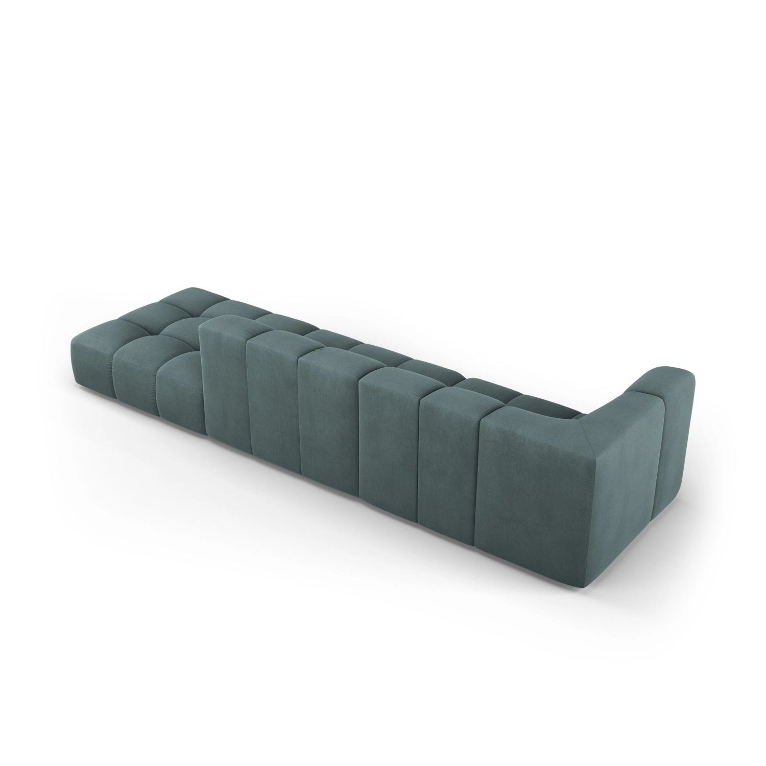 Moritz Modulares 4-Sitzer Sofa, Rechte Seite, aus Chenille in Seegrün (Rebel 13), 293x96 cm von Cosmopolitan Design – Bild 3