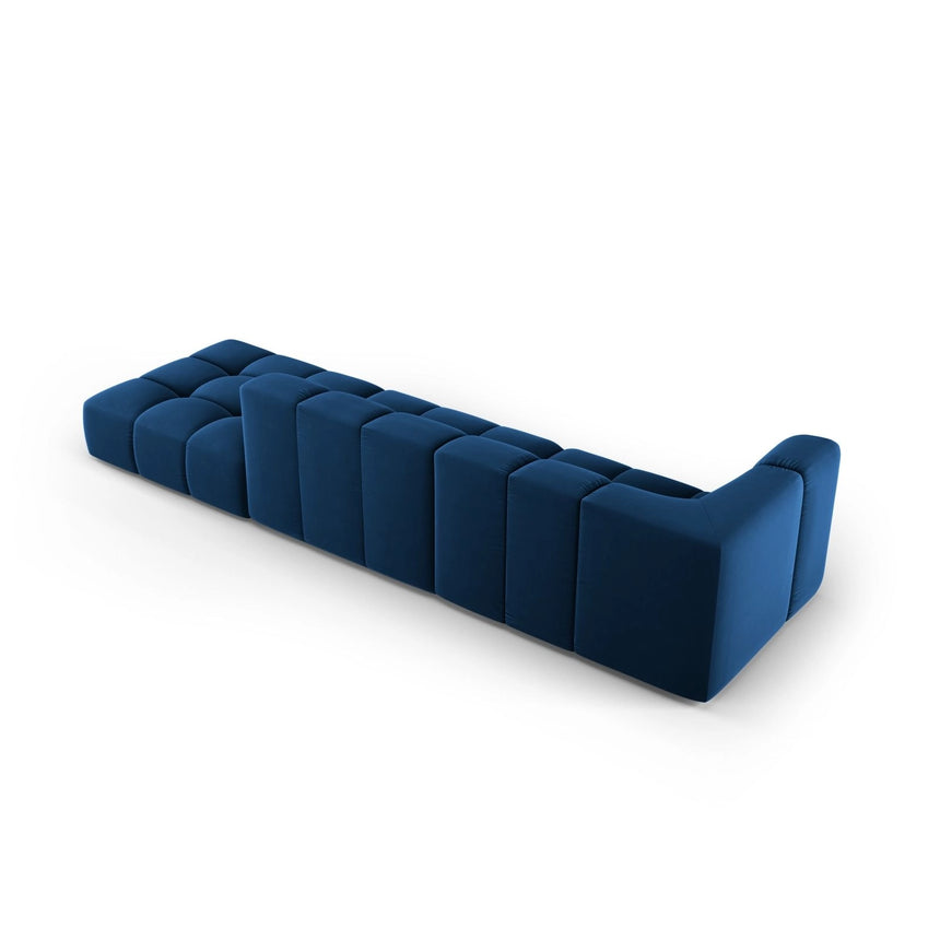 Moritz Modulares 4-Sitzer Sofa, Rechte Seite, aus Samt in Königsblau (Bluvel 86), 293x96 cm von Cosmopolitan Design – Bild 3