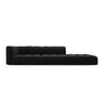 Moritz Modulares 4-Sitzer Sofa, Rechte Seite, aus Samt in Schwarz (Bluvel 19), 293x96 cm von Cosmopolitan Design – Bild 1