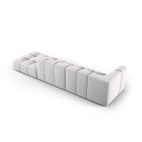 Moritz Modulares 4-Sitzer Sofa, Rechte Seite, aus Samt in Silber (Bluvel 03), 293x96 cm von Cosmopolitan Design – Bild 3