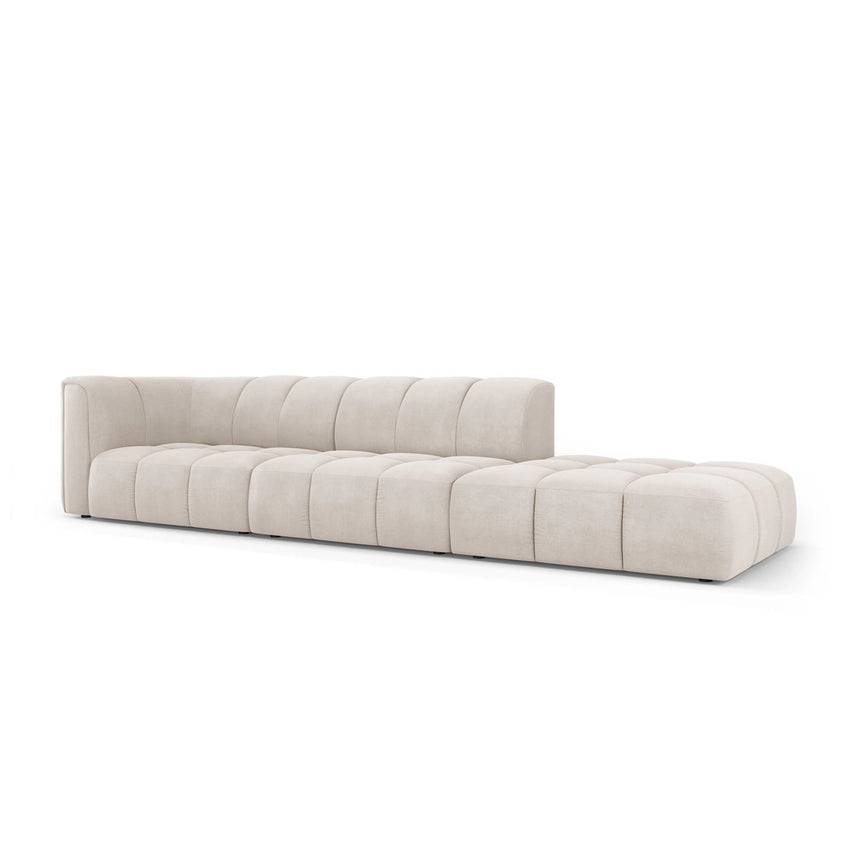 Moritz Modulares 4-Sitzer Sofa, Rechte Seite, aus Samt oder Chenille, 293x96 cm von Cosmopolitan Design – Bild 2