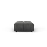 Moritz Pouf aus Chenille in Dunkelgrau (Rebel 3), 64x64x38 cm von Cosmopolitan Design – Bild 2