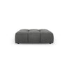 Moritz Pouf aus Chenille in Dunkelgrau (Rebel 3), 96x96x38 cm von Cosmopolitan Design – Bild 2
