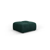 Moritz Pouf aus Chenille in Flaschengrün (Rebel 16), 64x64x38 cm von Cosmopolitan Design – Bild 1