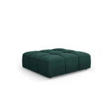 Moritz Pouf aus Chenille in Flaschengrün (Rebel 16), 96x96x38 cm von Cosmopolitan Design – Bild 1
