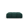 Moritz Pouf aus Chenille in Flaschengrün (Rebel 16), 96x96x38 cm von Cosmopolitan Design – Bild 2