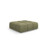 Moritz Pouf aus Chenille in Hellgrün (Rebel 18), 96x96x38 cm von Cosmopolitan Design – Bild 1