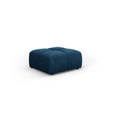 Moritz Pouf aus Chenille in Königsblau (Rebel 12), 64x64x38 cm von Cosmopolitan Design – Bild 1