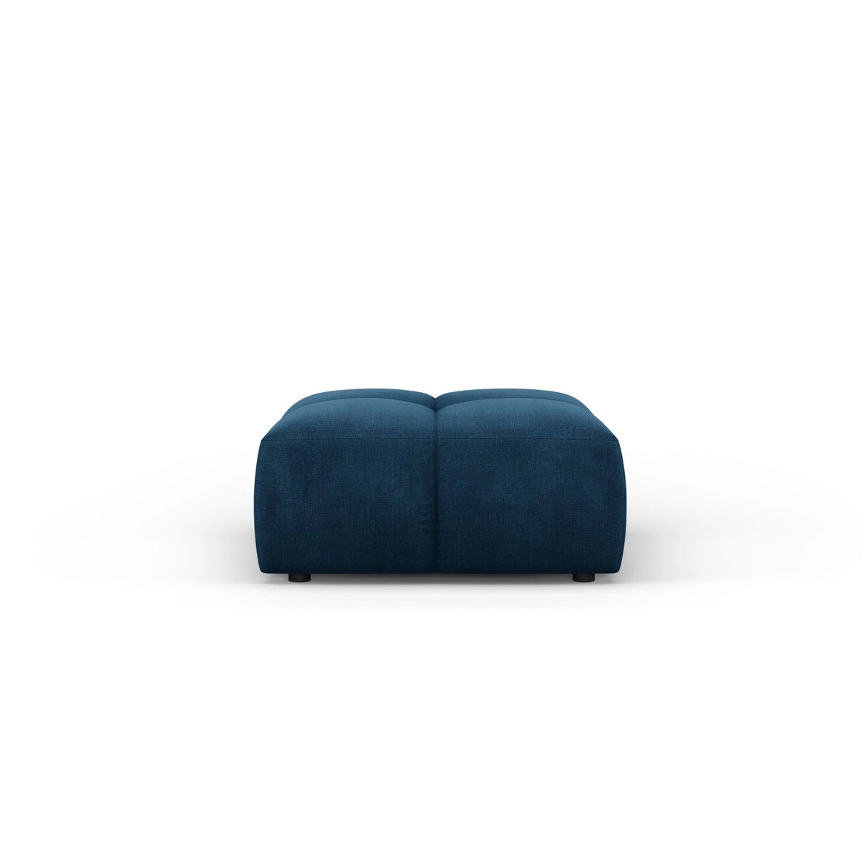 Moritz Pouf aus Chenille in Königsblau (Rebel 12), 64x64x38 cm von Cosmopolitan Design – Bild 2