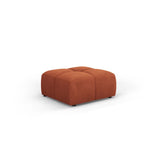 Moritz Pouf aus Chenille in Orange (Rebel 20), 64x64x38 cm von Cosmopolitan Design – Bild 1