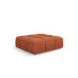 Moritz Pouf aus Chenille in Orange (Rebel 20), 96x96x38 cm von Cosmopolitan Design – Bild 1