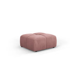 Moritz Pouf aus Chenille in Rosa (Rebel 7), 64x64x38 cm von Cosmopolitan Design – Bild 1