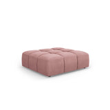 Moritz Pouf aus Chenille in Rosa (Rebel 7), 96x96x38 cm von Cosmopolitan Design – Bild 1