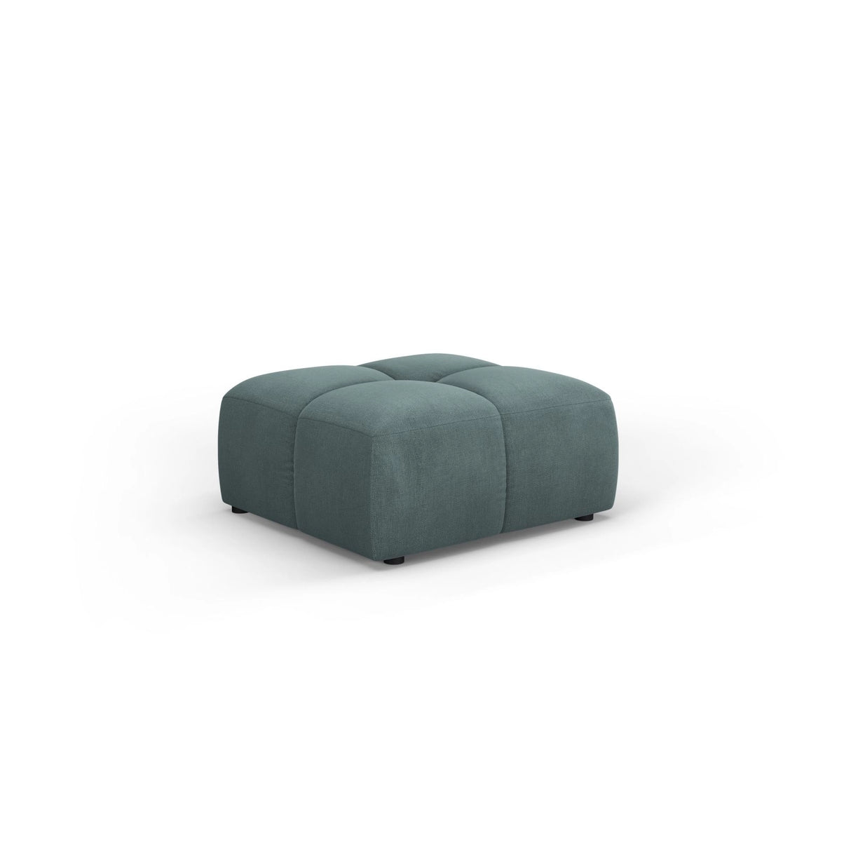 Moritz Pouf aus Chenille in Seegrün (Rebel 13), 64x64x38 cm von Cosmopolitan Design – Bild 1