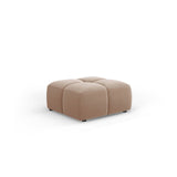 Moritz Pouf aus Samt in Beige (Bluvel 28), 64x64x38 cm von Cosmopolitan Design – Bild 1