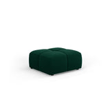 Moritz Pouf aus Samt in Flaschengrün (Bluvel 78), 64x64x38 cm von Cosmopolitan Design – Bild 1