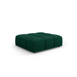 Moritz Pouf aus Samt in Flaschengrün (Bluvel 78), 96x96x38 cm von Cosmopolitan Design – Bild 1