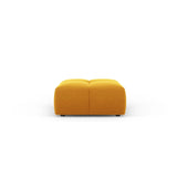 Moritz Pouf aus Samt in Gelb (Bluvel 68), 64x64x38 cm von Cosmopolitan Design – Bild 2