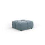 Moritz Pouf aus Samt in Hellblau (Bluvel 06), 64x64x38 cm von Cosmopolitan Design – Bild 1