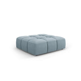 Moritz Pouf aus Samt in Hellblau (Bluvel 06), 96x96x38 cm von Cosmopolitan Design – Bild 1