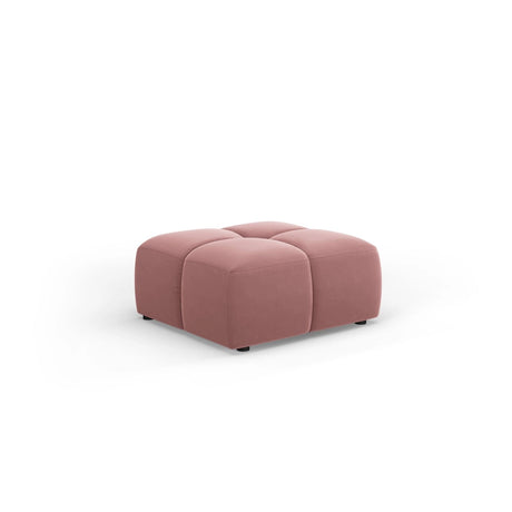 Moritz Pouf aus Samt in Rosa (Bluvel 52), 64x64x38 cm von Cosmopolitan Design – Bild 1