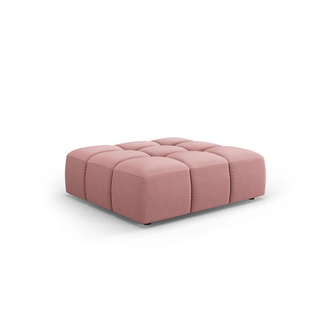 Moritz Pouf aus Samt in Rosa (Bluvel 52), 96x96x38 cm von Cosmopolitan Design – Bild 1