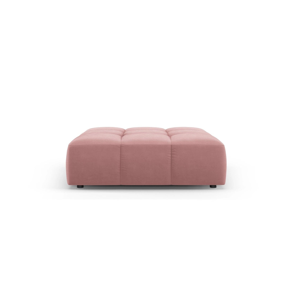 Moritz Pouf aus Samt in Rosa (Bluvel 52), 96x96x38 cm von Cosmopolitan Design – Bild 2