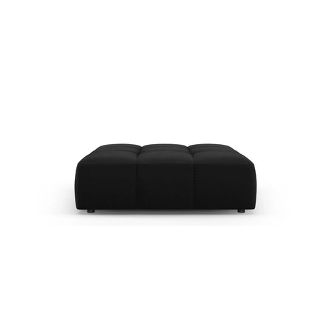 Moritz Pouf aus Samt in Schwarz (Bluvel 19), 96x96x38 cm von Cosmopolitan Design – Bild 2