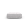 Moritz Pouf aus Samt in Silber (Bluvel 03), 96x96x38 cm von Cosmopolitan Design – Bild 2
