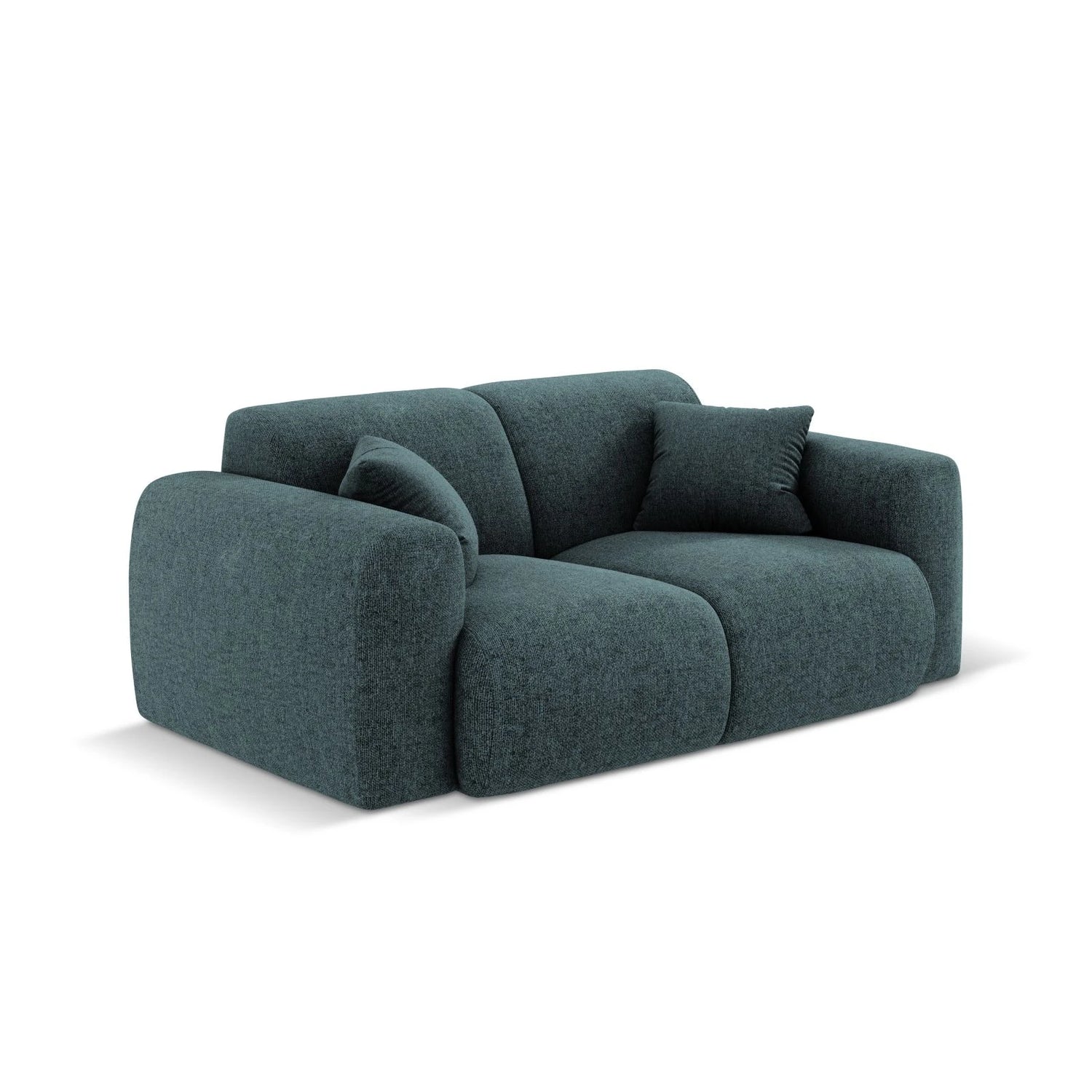 Nolio 2-Sitzer Sofa aus Chenille in Petrol (Haga 78), 170x95 cm von Cosmopolitan Design – Bild 4