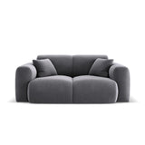 Nolio 2-Sitzer Sofa aus Samt in Dunkelgrau (Casino Graphite), 170x95 cm von Cosmopolitan Design – Bild 1