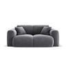 Nolio 2-Sitzer Sofa aus Samt in Dunkelgrau (Casino Graphite), 170x95 cm von Cosmopolitan Design – Bild 1