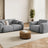Nolio 2-Sitzer Sofa aus Samt in Hellgrau (Casino Ash), 170x95 cm von Cosmopolitan Design – Bild 2