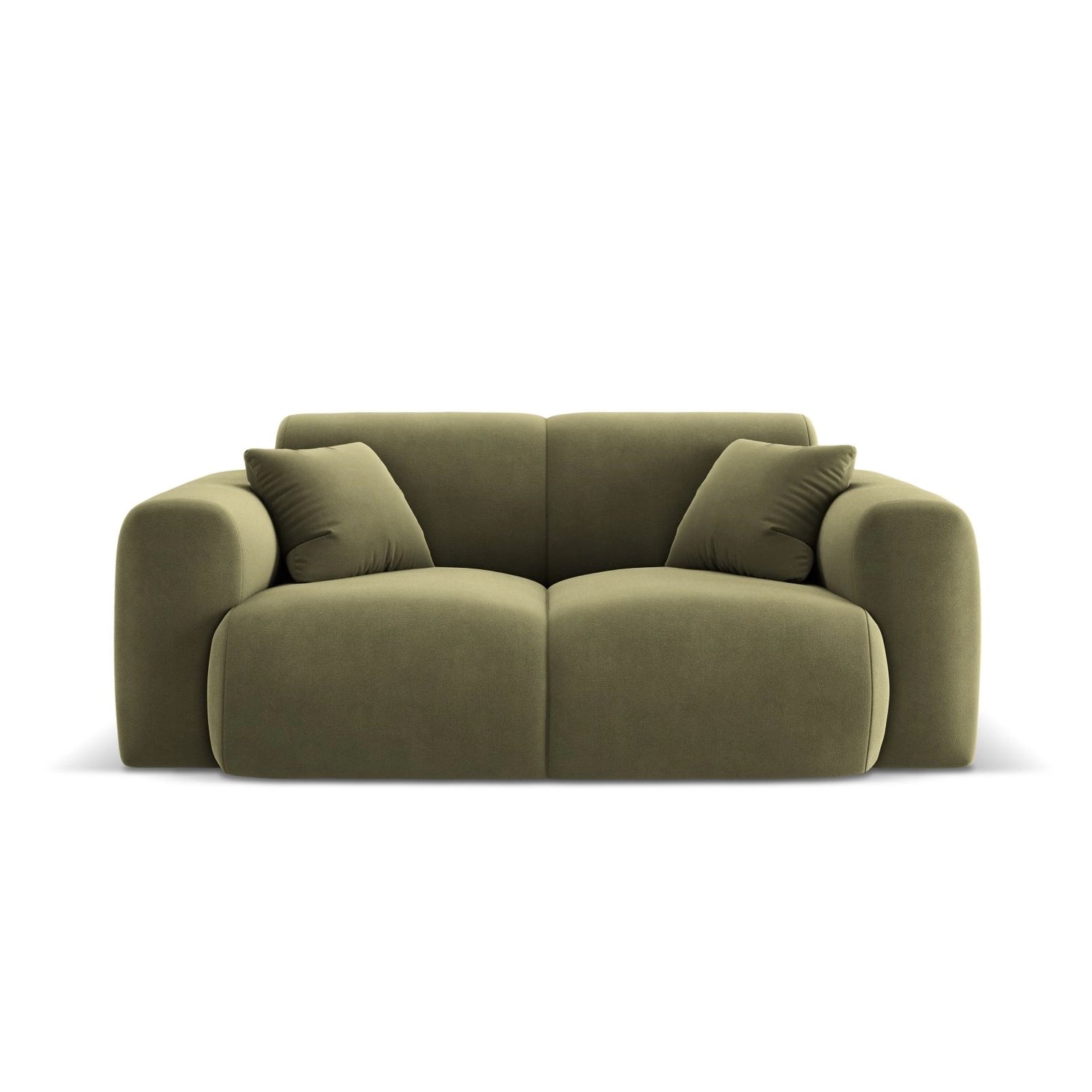 Nolio 2-Sitzer Sofa aus Samt in Hellgrün (Casino Forest), 170x95 cm von Cosmopolitan Design – Bild 1