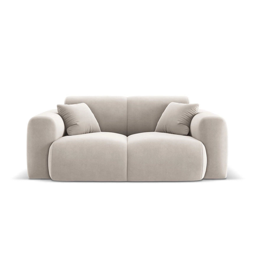 Nolio 2-Sitzer Sofa aus Samt in Leichtes Beige (Casino Pearl), 170x95 cm von Cosmopolitan Design – Bild 1