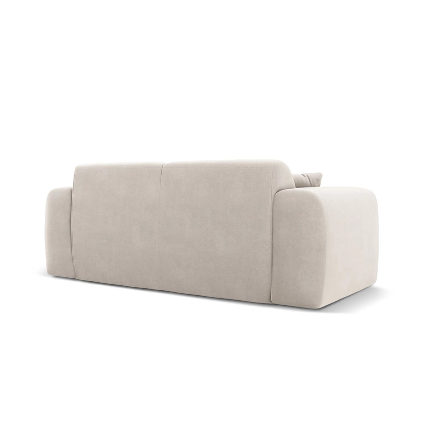 Nolio 2-Sitzer Sofa aus Samt in Leichtes Beige (Casino Pearl), 170x95 cm von Cosmopolitan Design – Bild 5