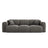 Nolio 3-Sitzer Sofa aus Chenille in Grau (Haga 16), 235x95x72 cm von Cosmopolitan Design – Bild 1