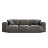 Nolio 3-Sitzer Sofa aus Chenille in Grau (Haga 16), 235x95x72 cm von Cosmopolitan Design – Bild 1