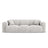 Nolio 3-Sitzer Sofa aus Chenille in Hellgrau (Haga 06), 235x95x72 cm von Cosmopolitan Design – Bild 1