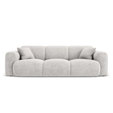 Nolio 3-Sitzer Sofa aus Chenille in Hellgrau (Haga 06), 235x95x72 cm von Cosmopolitan Design – Bild 1