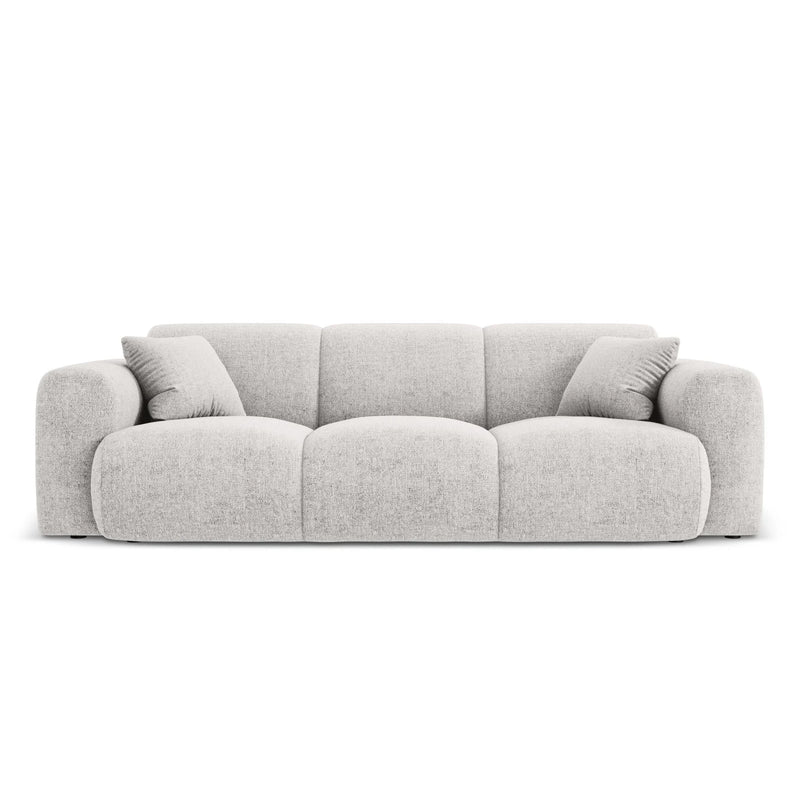 Nolio 3-Sitzer Sofa aus Chenille in Hellgrau (Haga 06), 235x95x72 cm von Cosmopolitan Design – Bild 1