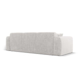 Nolio 3-Sitzer Sofa aus Chenille in Hellgrau (Haga 06), 235x95x72 cm von Cosmopolitan Design – Bild 5