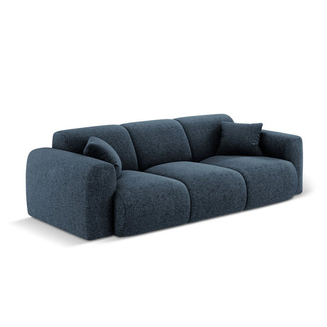 Nolio 3-Sitzer Sofa aus Chenille in Königsblau (Haga 86), 235x95x72 cm von Cosmopolitan Design – Bild 4