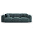 Nolio 3-Sitzer Sofa aus Chenille in Petrol (Haga 78), 235x95x72 cm von Cosmopolitan Design – Bild 1