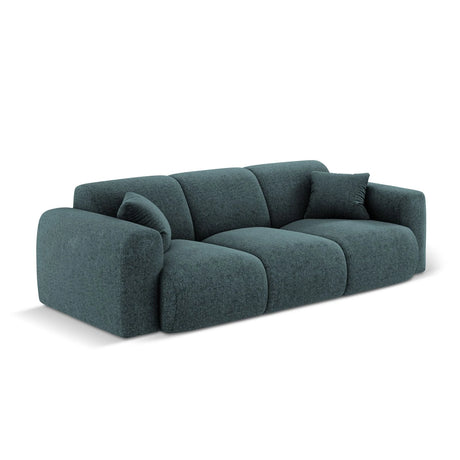 Nolio 3-Sitzer Sofa aus Chenille in Petrol (Haga 78), 235x95x72 cm von Cosmopolitan Design – Bild 4
